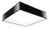 Plafond HORUS 55 BLACK + 4x ampoule LED E27 3000K Warm 7.5W 620lm