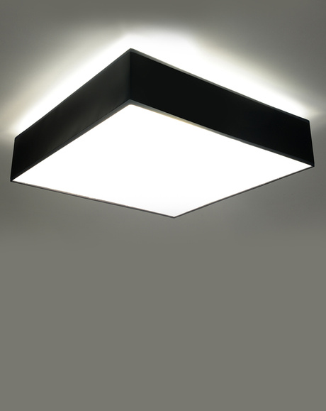 Plafond HORUS 55 BLACK + 4x ampoule LED E27 3000K Warm 7.5W 620lm