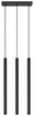 PASTELO 3 lampe suspendue noire + 3x ampoule LED G9 4000K Cold 4,5W 530lm