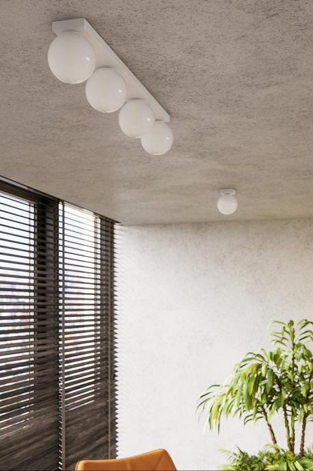 Plafond YOLI 6 blanc + 6x ampoule LED G9 4000K Froid 4.5W 460lm