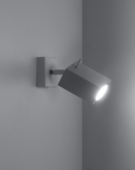 Applique MERIDA 1 blanche + 1x ampoule LED GU-10 3000K Warm 7W 620lm