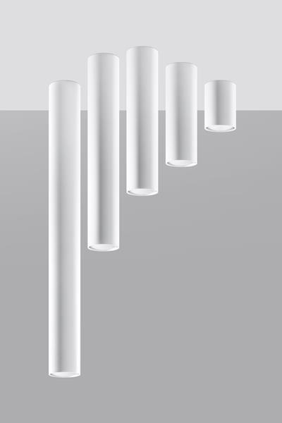 Plafond LAGOS 10 blanc +1x ampoule LED GU-10 4000K Froid 7W 630lm