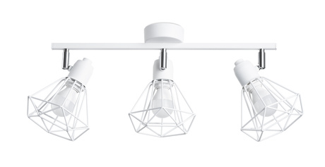 Plafond ARTEMIS 3 blanc + ampoule LED E14 4000K Froid 7.5W 680lm