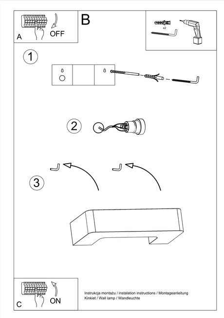 Applique en céramique MAGNET blanc + 1x ampoule LED E27 3000K Warm 7.5W 620lm