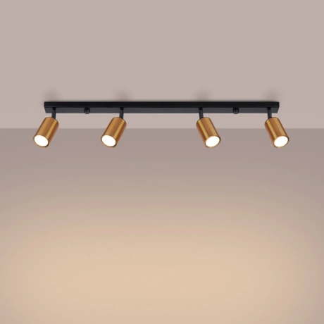 Plafonnier WINX 4L noir/cooper