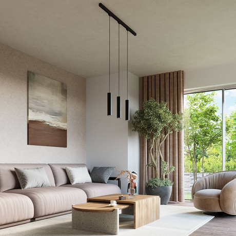 Lampe suspendue, 3 points, système de rail triphasé, LAGOS