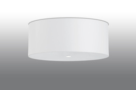 Plafond OTTO 70 blanc + 6x ampoule LED E27 3000K Warm 7.5W 620lm