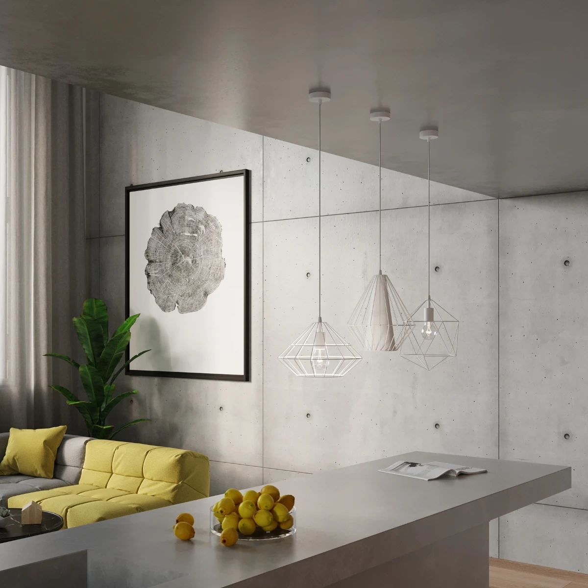 Lampe pendante UMBERTO blanc