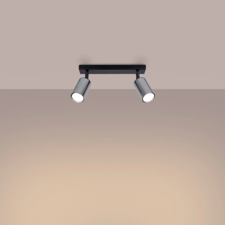 Plafonnier WINX 2 noir/chrome