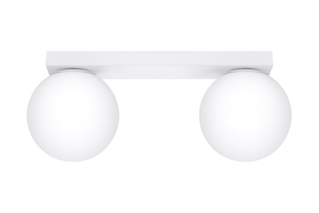 Plafond YOLI 2 blanc + 2x ampoule LED G9 4000K Froid 4.5W 460lm