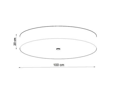 Plafond SKALA 100 blanc + 6x ampoule LED E27 4000K Froid 7.5W 650lm