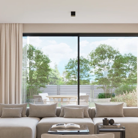 Plafonnier OZZY noir LED