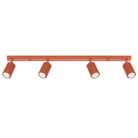 Plafonnier KARBON 4L rouge ocre