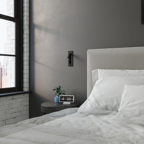 Applique ENIF noire + 1x ampoule LED G9 3000K Warm 4.5W 510lm