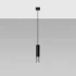 Lampe suspendue LOOPEZ 1 noir/chrome