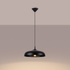 Lampe suspendue GINA noire + 1x ampoule LED E27 4000K Cold 7,5W 690lm