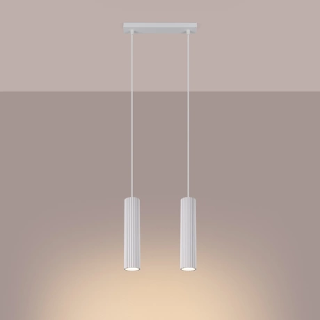 Lampe suspendue KARBON 2 blanc