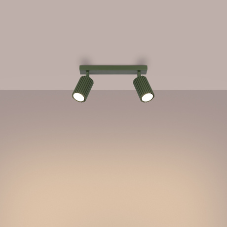 Plafonnier KARBON 2 vert olive