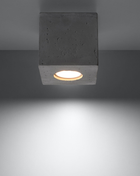 QUAD plafond en béton + 1x ampoule LED GU-10 4000K Cold 7W 630lm