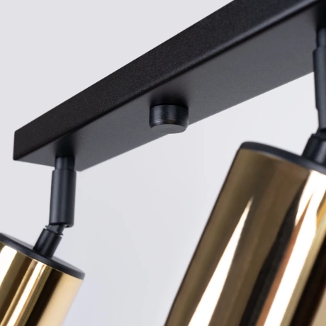 Plafonnier WINX 4L noir/doré