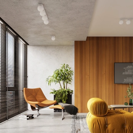 Plafonnier YOLI 3 blanc