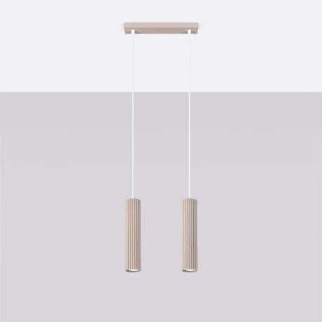 Lampe suspendue KARBON 2 taupe