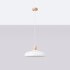 Lampe suspendue INDY blanche + 1x ampoule LED E27 4000K froide 7,5W 690lm