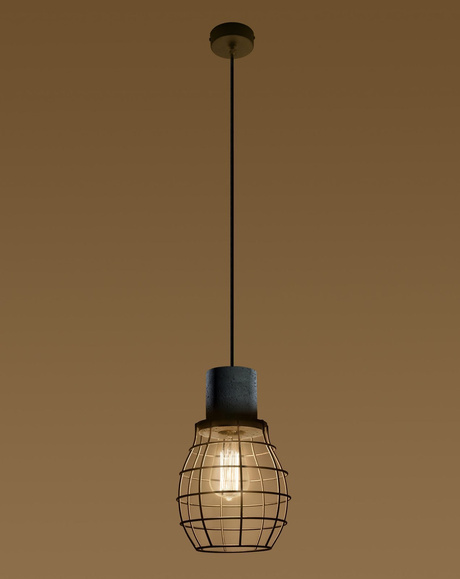 LUGO lampe suspendue + 1x ampoule LED E27 3000K Warm 7,5W 620lm