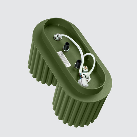 Plafonnier AURA 2 vert olive GU10