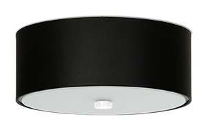 Plafond SKALA 30 noir + 3x ampoule LED E27 3000K Warm 7.5W 620lm