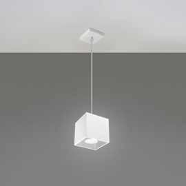 Lampe suspendue QUAD 1 blanc