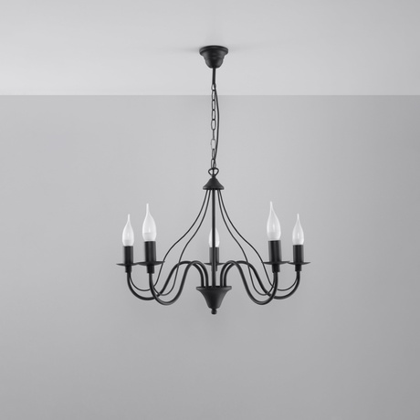 Lustre MINERWA 5 noir