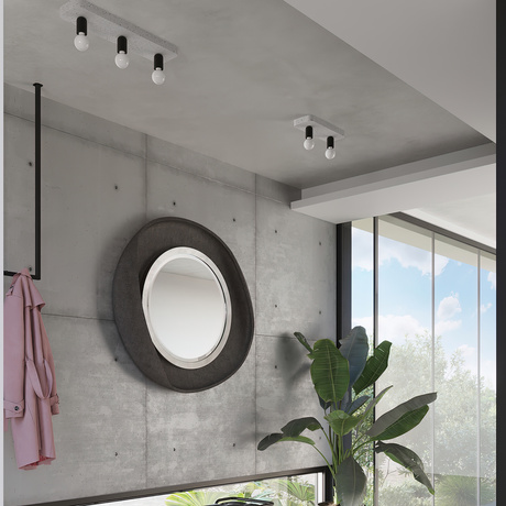 Plafond TAVO 1 + 1x ampoule LED E27 4000K Froid 7,5W 690lm