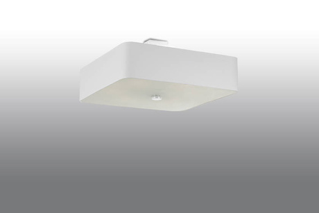 Plafond LOKKO 55 blanc + 5x ampoule LED E27 3000K Warm 7.5W 620lm