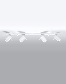 Plafond RING 4L blanc + 4x ampoule LED GU-10 3000K Warm 7W 620lm