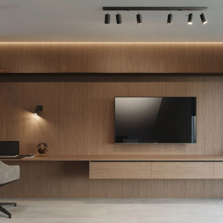 Plafonnier RING 4 noir