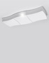 Plafond SQUARE 3 blanc + 6x ampoule LED E27 3000K Warm 7.5W 620lm