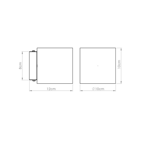 Applique ORBIS béton vert olive