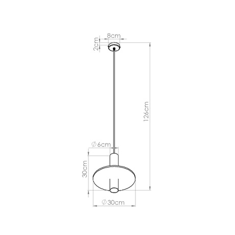 Lampe suspendue PELTA 1 noir/jaune