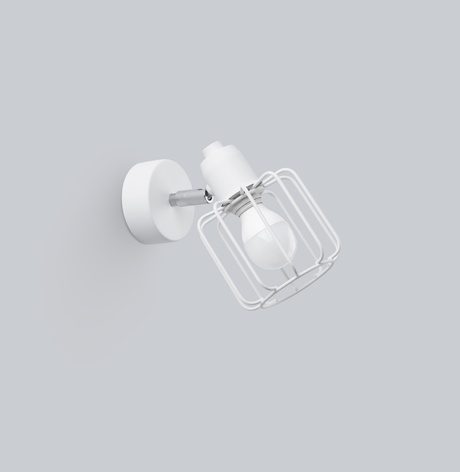 Applique BELUCI 1 blanche + 1x ampoule LED E14 3000K Warm 7.5W 620lm