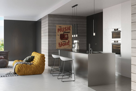 WEZYR 1 lampe suspendue noire + 1x ampoule LED G9 4000K Cold 4,5W 530lm