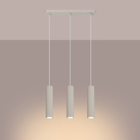 Lampe suspendue KARBON 3L beige