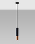 LOOPEZ 1 lampe suspendue noir/cuivre + 1x ampoule LED GU-10 4000K froid 7W 630lm