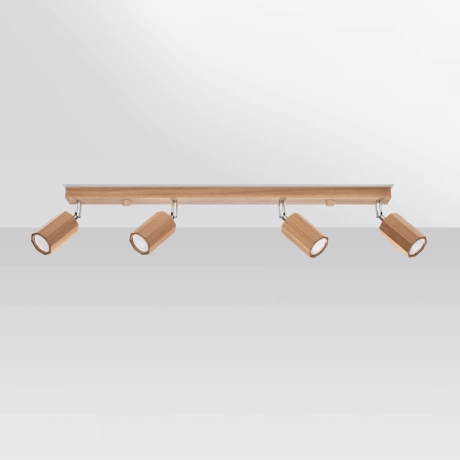 Plafonnier ZEKE 4 chêne