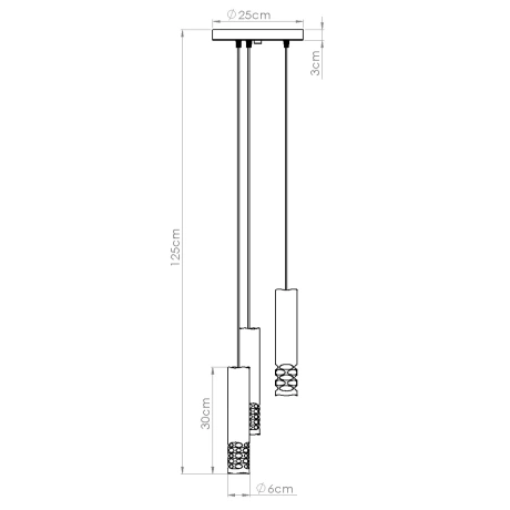 Lampe suspendue LIRO 3P blanc