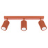 Plafonnier KARBON 3L rouge ocre