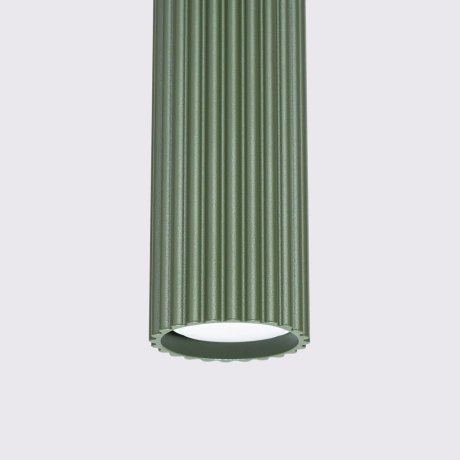 Lampe suspendue KARBON 3L vert olive