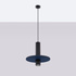 Lampe suspendue PELTA 1 noir/marine