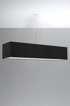 Lustre SANTA 120 noir + 5x ampoule LED E27 3000K Warm 7.5W 620lm