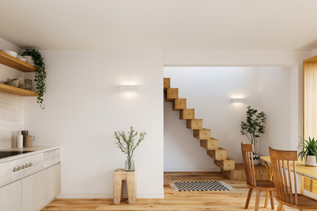 Applique céramique VEGA blanc + 1x ampoule LED E27 4000K Froid 7.5W 650lm